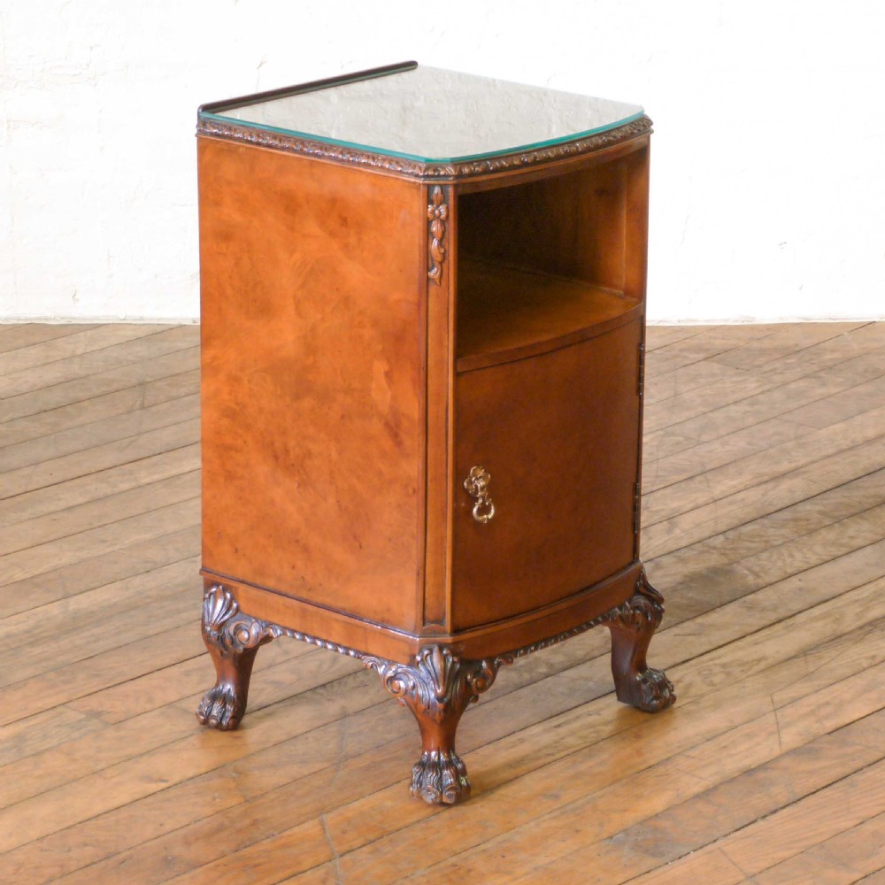 Pair of Queen Anne Style Bedside Cabinets View XI