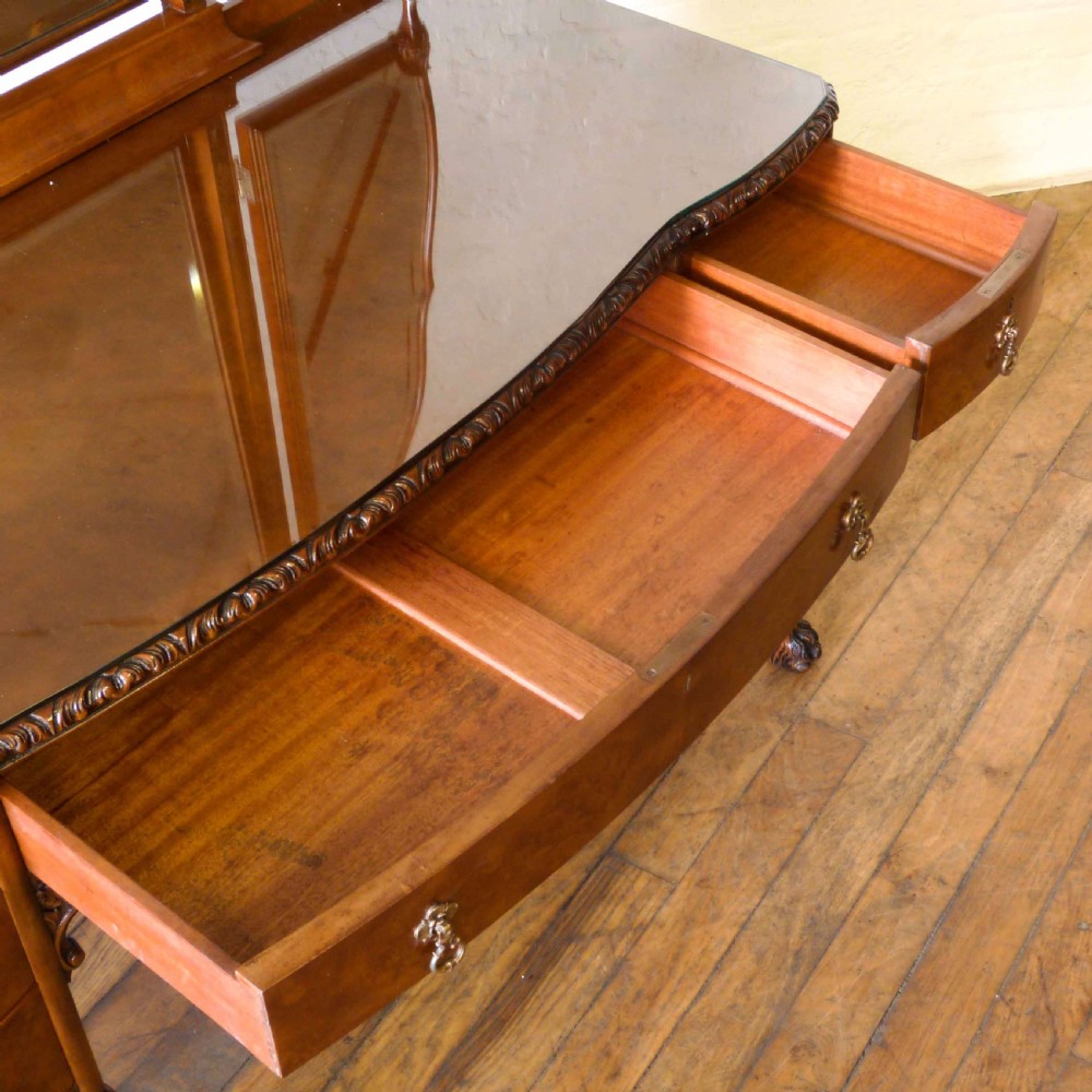 Queen Anne Style Walnut Dressing Table View VI
