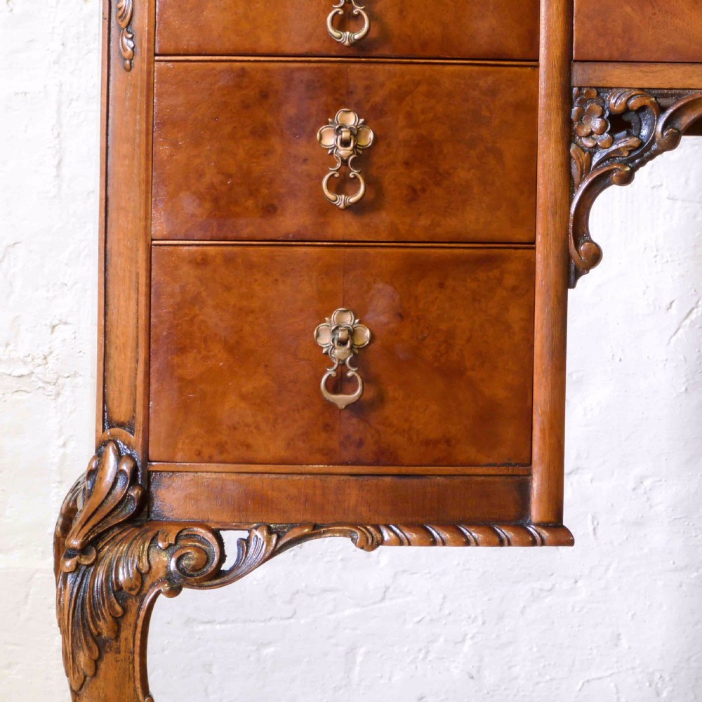 Queen Anne Style Walnut Dressing Table View VIII