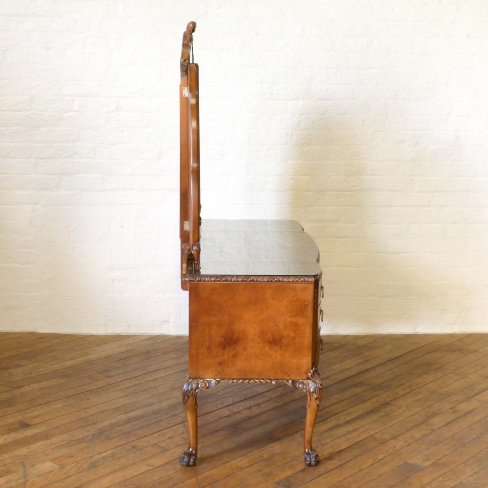 Queen Anne Style Walnut Dressing Table View XIII