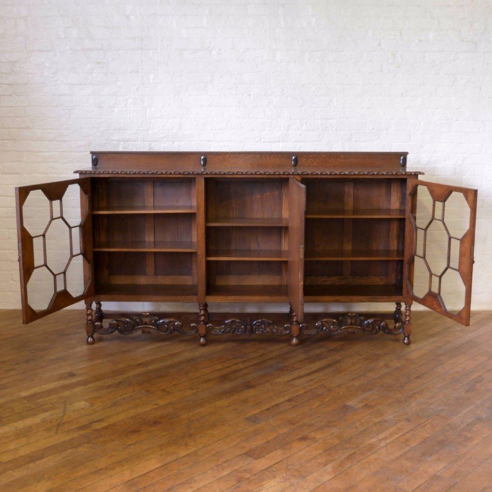 Large Oak Bookcase View II
