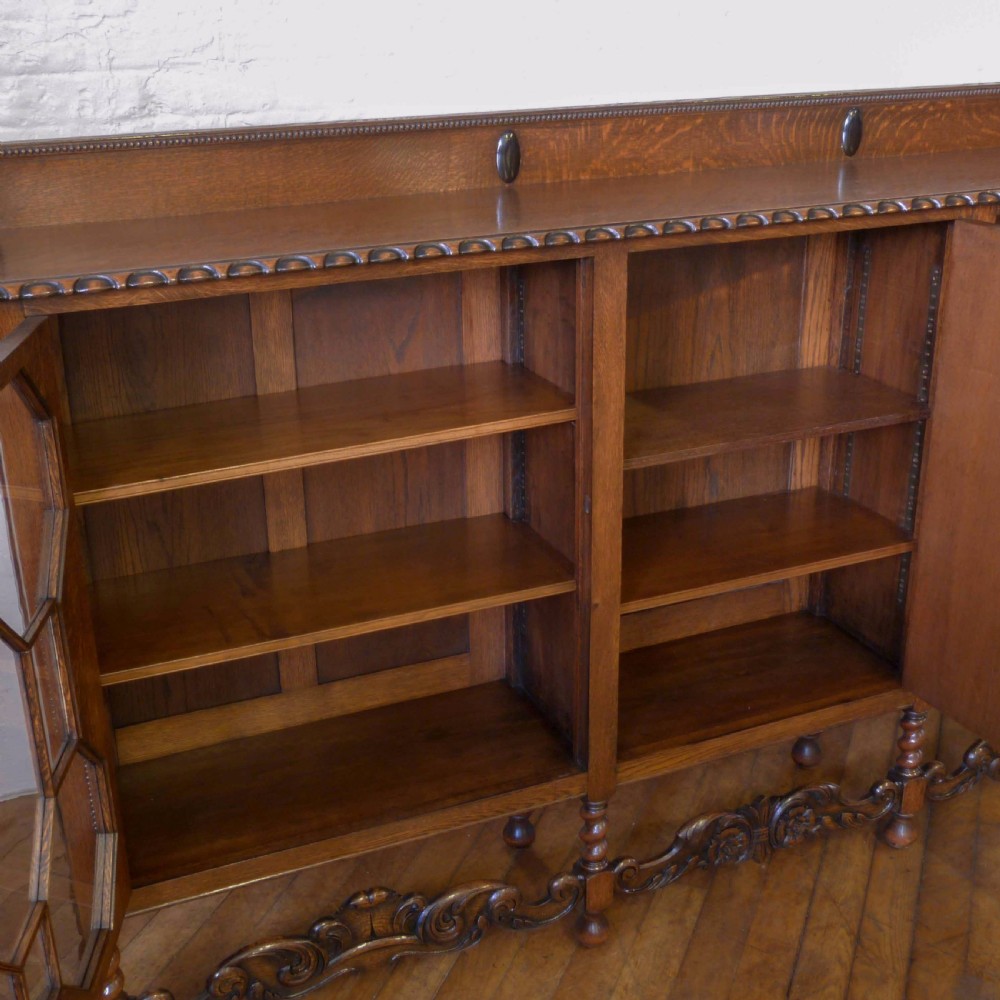 Large Oak Bookcase View III