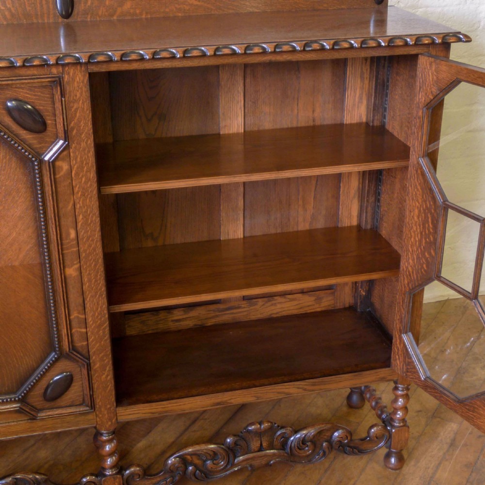 Large Oak Bookcase View IV
