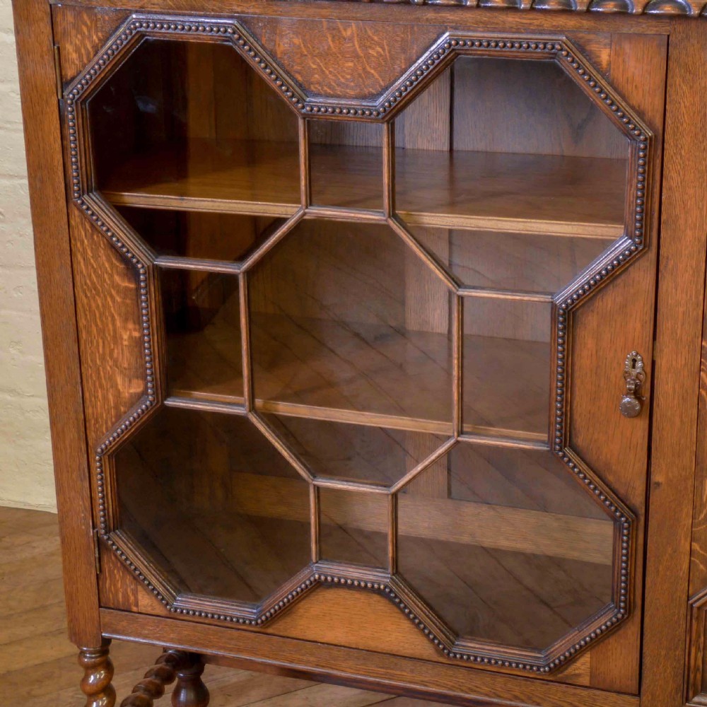 Large Oak Bookcase View V