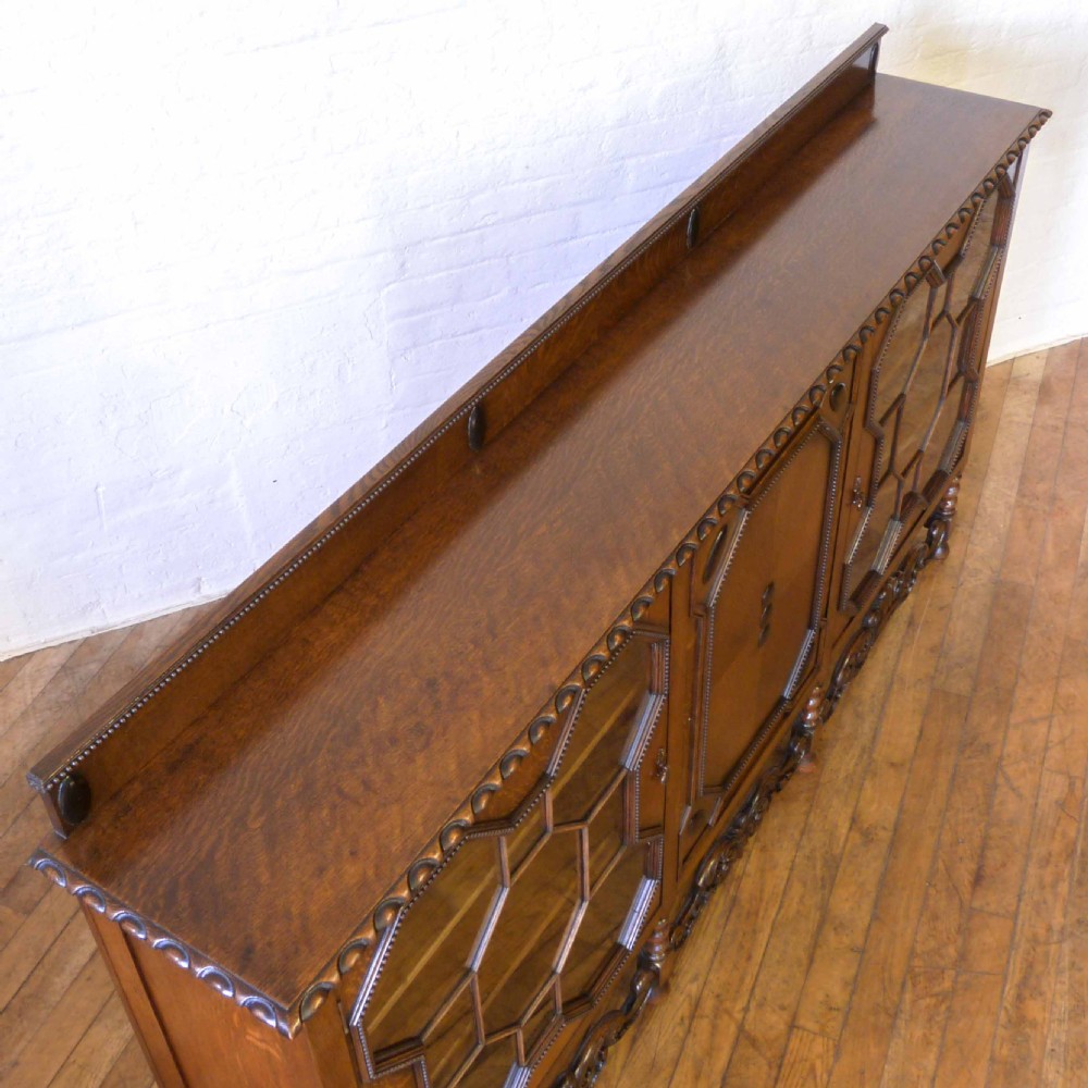 Large Oak Bookcase View XI
