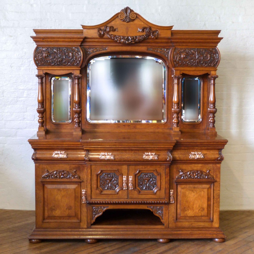 Victorian Pollard Oak Sideboard