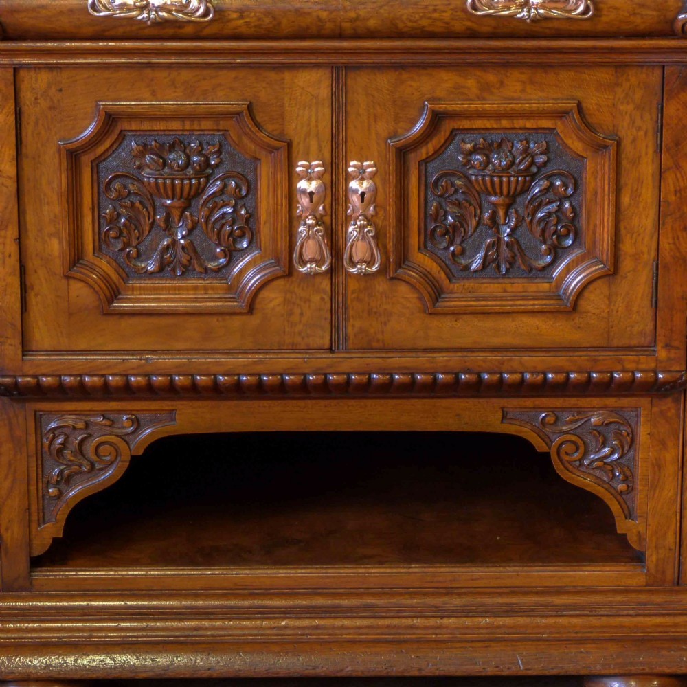 Victorian Pollard Oak Sideboard View II