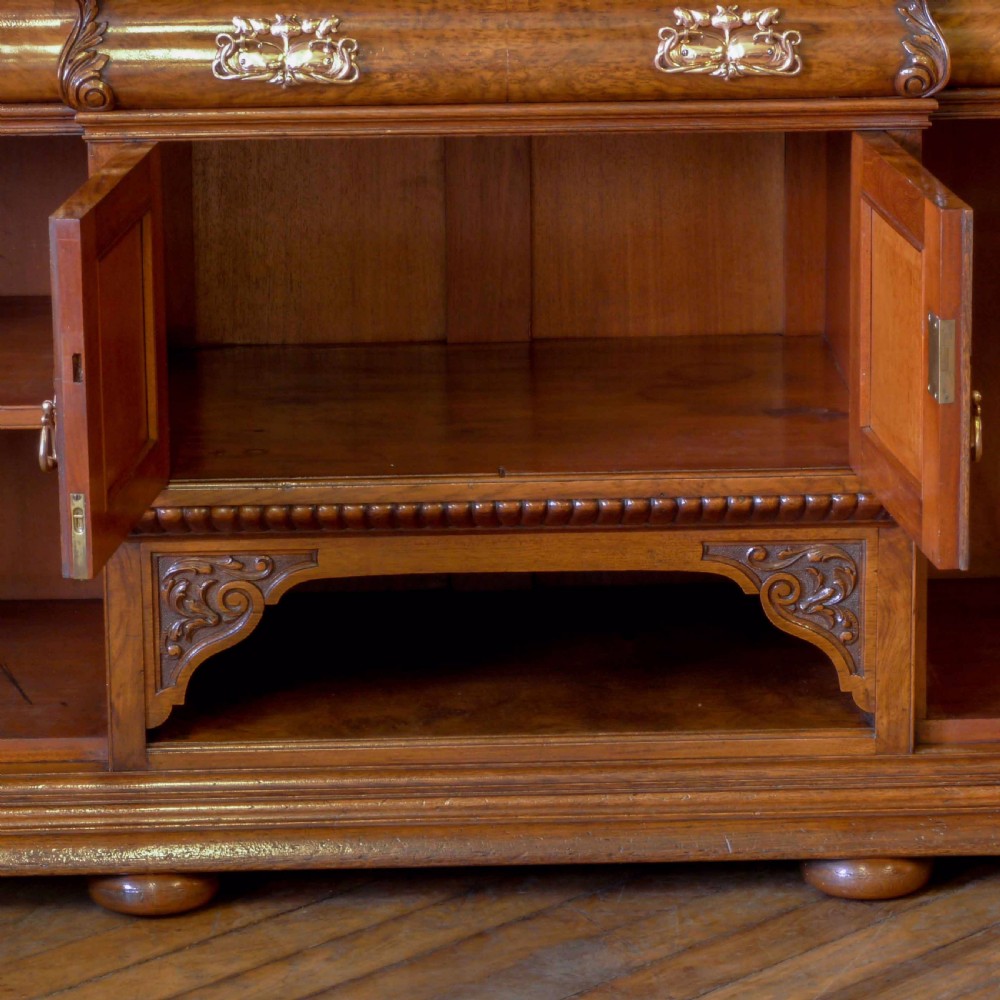Victorian Pollard Oak Sideboard View V