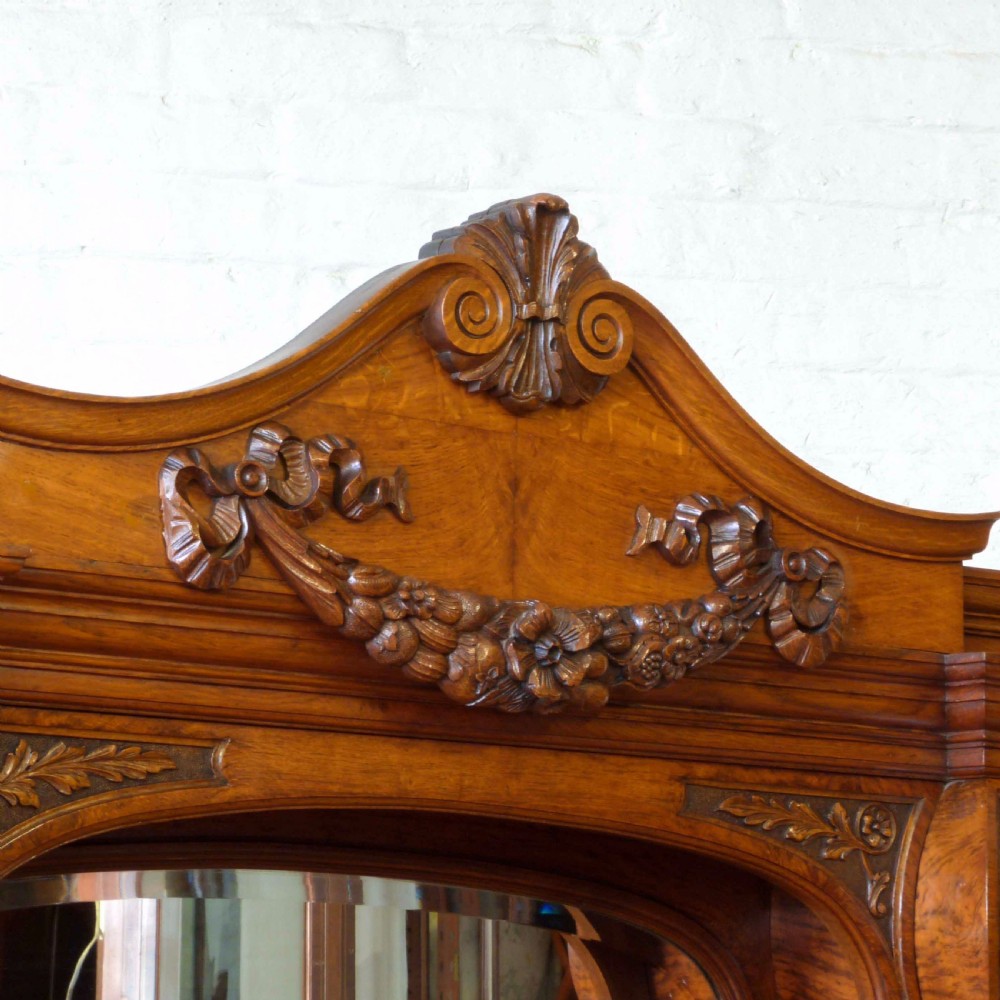 Victorian Pollard Oak Sideboard View XVII