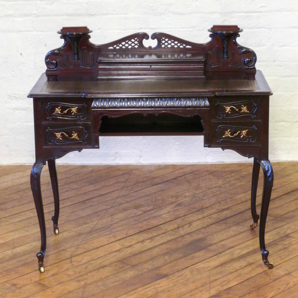 Edwardian Mahogany Ladies Writing Desk View VI
