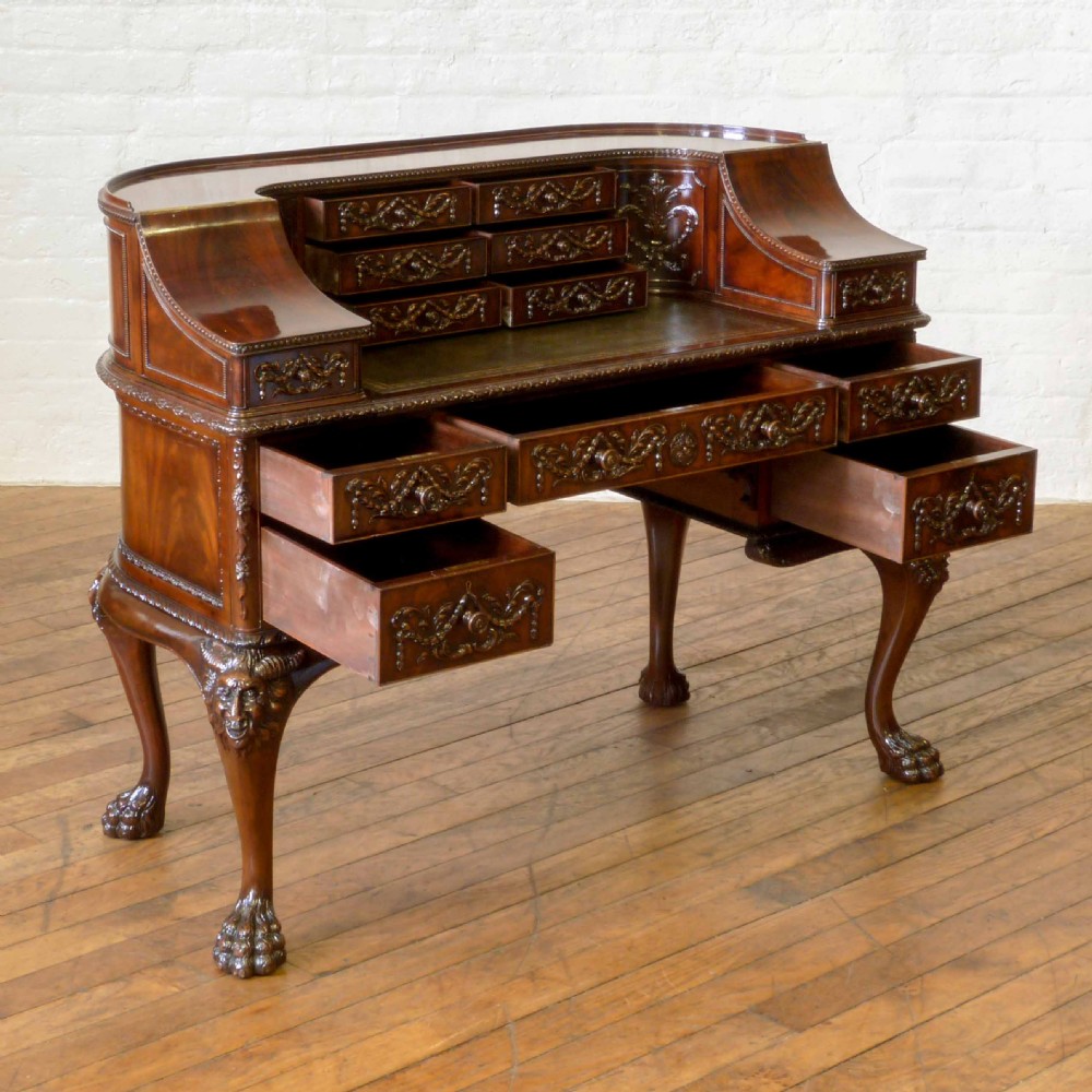 Victorian Mahogany Carlton House Desk View VI