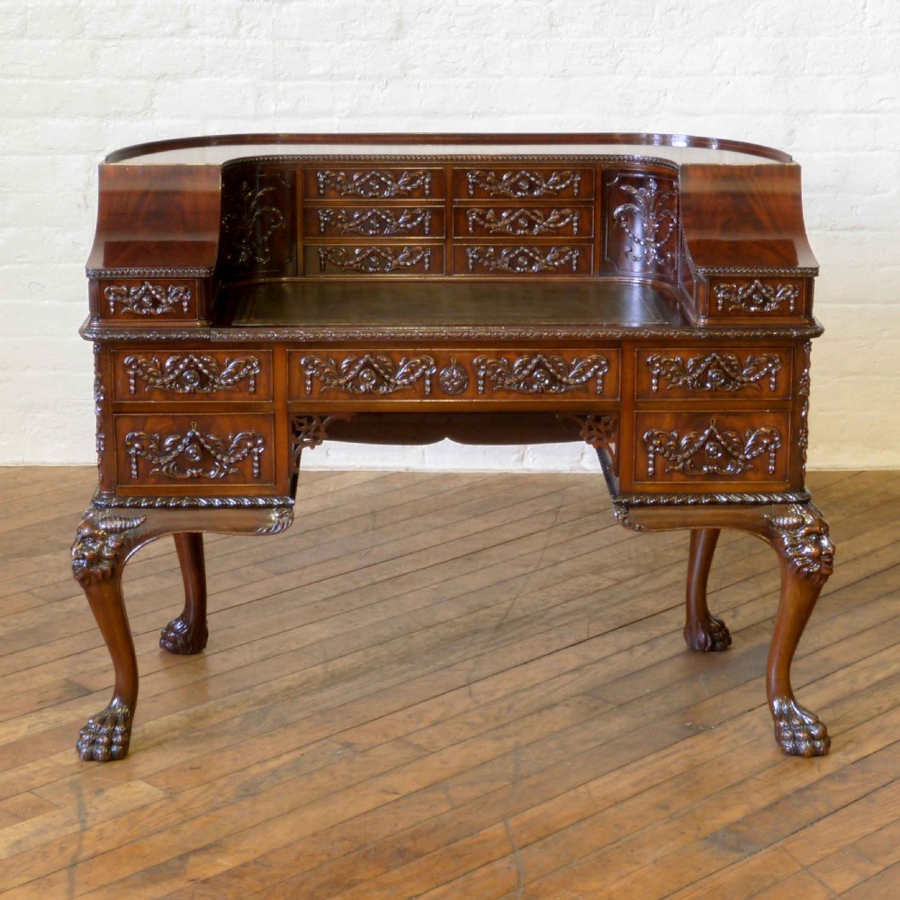 Victorian Mahogany Carlton House Desk View VIII