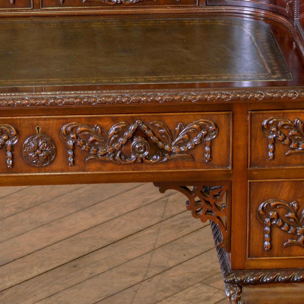 Victorian Mahogany Carlton House Desk View XV