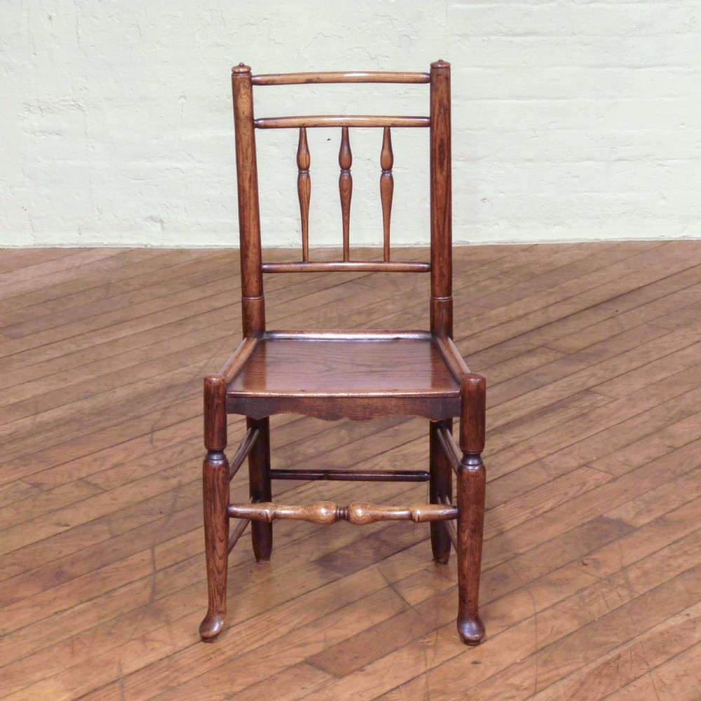 Set of Eight 18th Century Ash and Elm Country Chairs View II