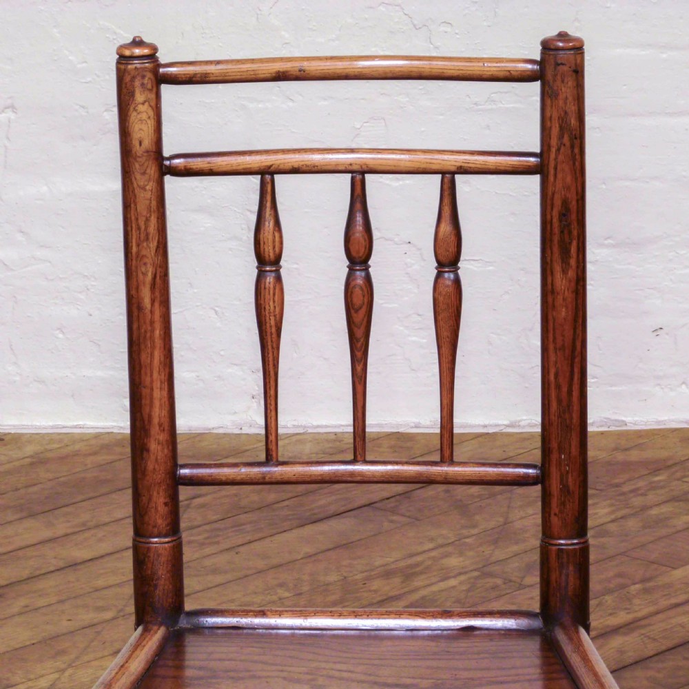 Set of Eight 18th Century Ash and Elm Country Chairs View III