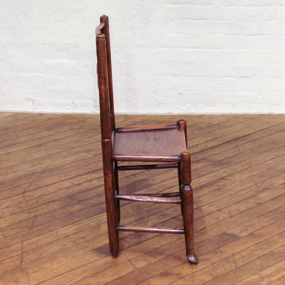 Set of Eight 18th Century Ash and Elm Country Chairs View VII