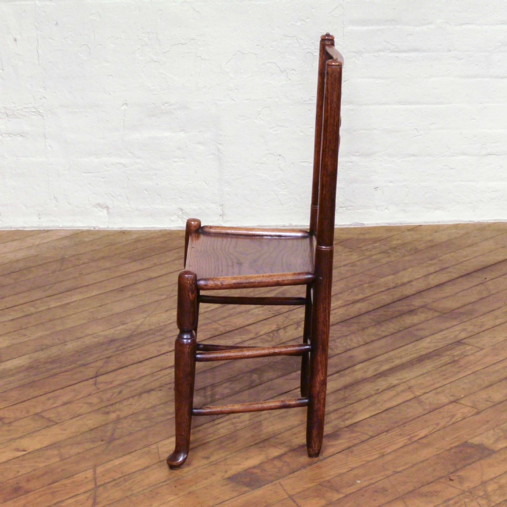 Set of Eight 18th Century Ash and Elm Country Chairs View IX