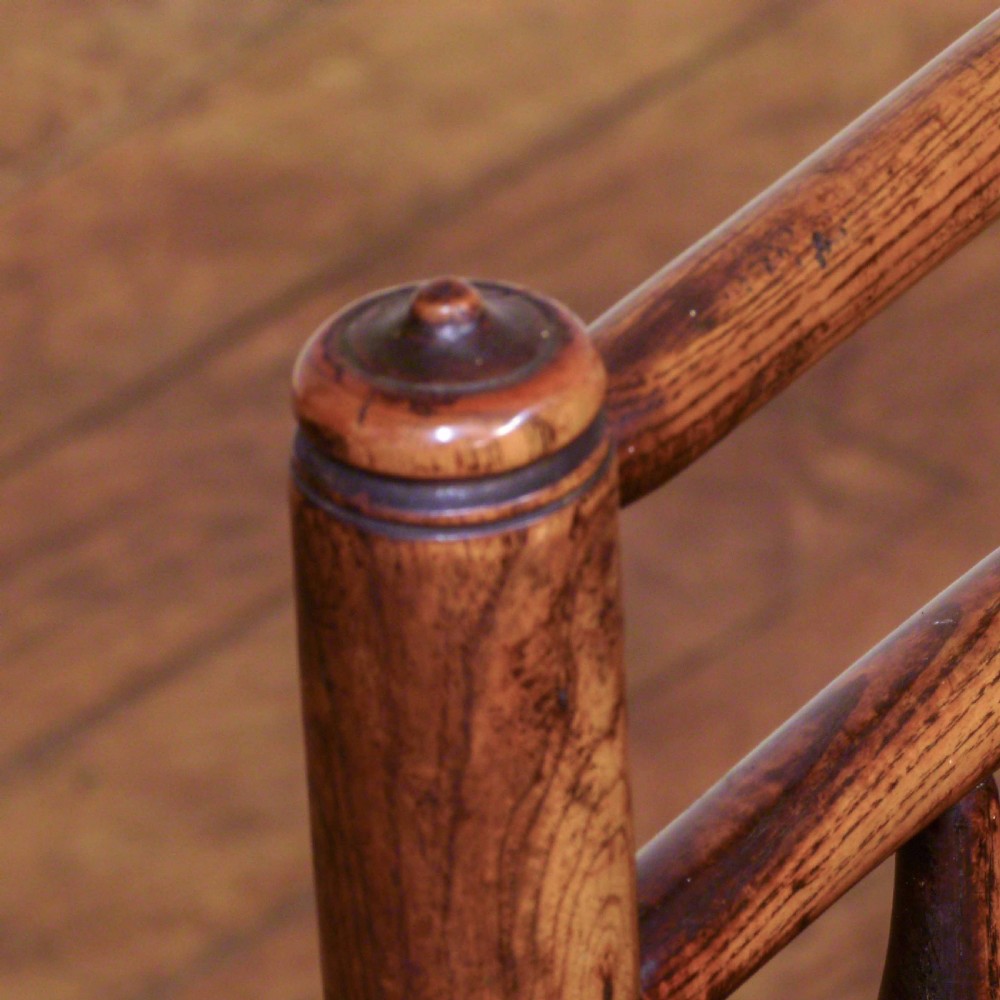 Set of Eight 18th Century Ash and Elm Country Chairs View XI