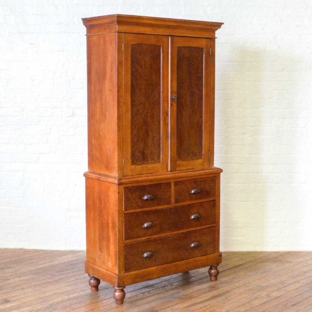 Victorian Pine Linen Press View VI