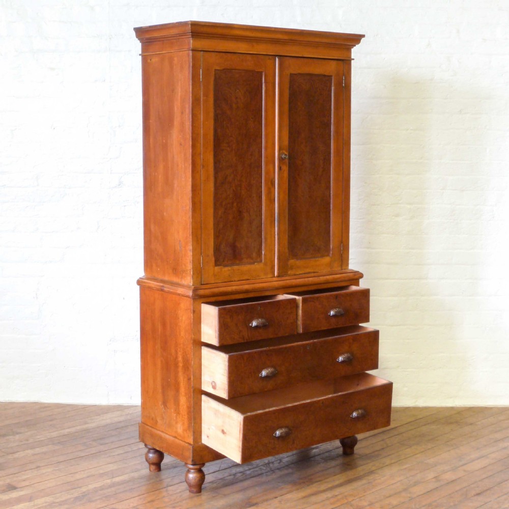 Victorian Pine Linen Press View VIII