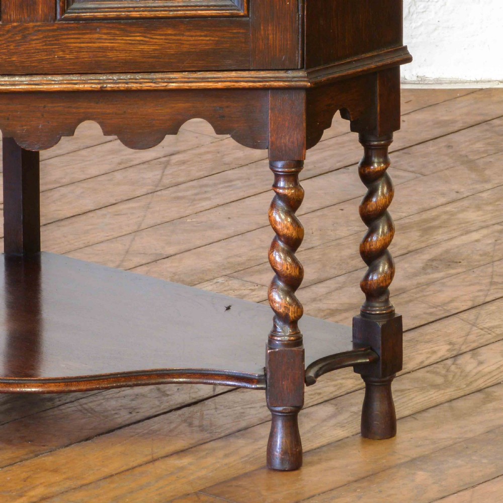 Jacobean Style Oak Corner Cupboard View VI