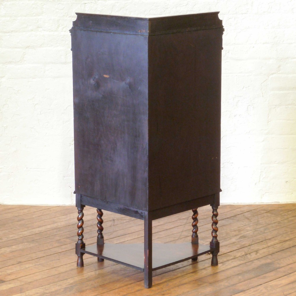 Jacobean Style Oak Corner Cupboard View IX