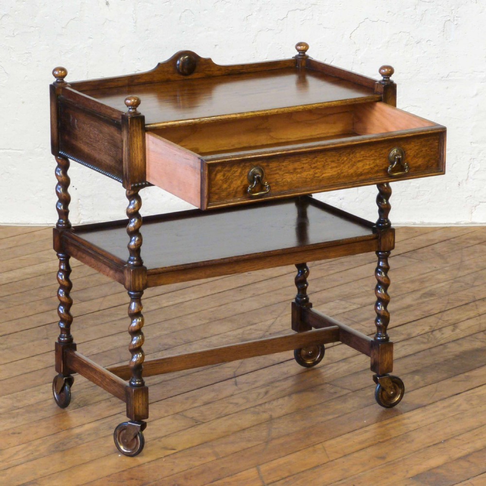 Oak Tea Trolley View II