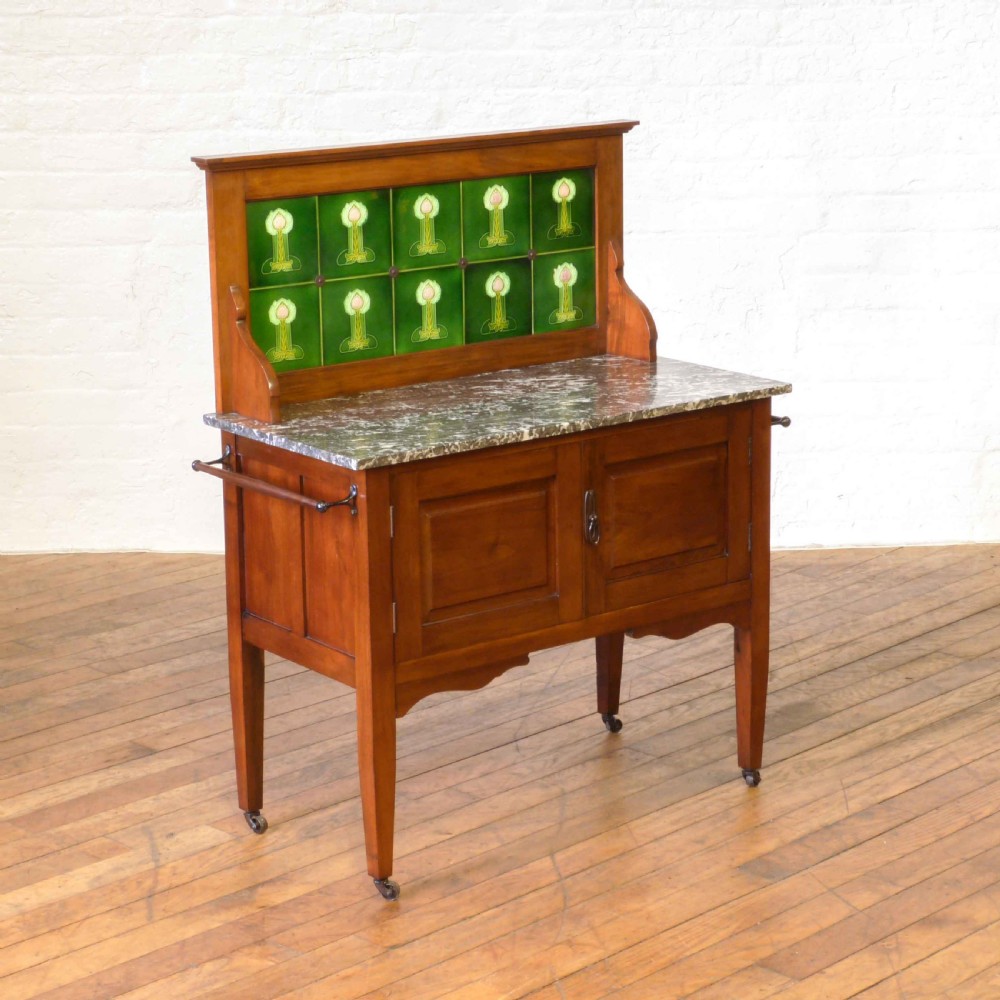 Edwardian Walnut Washstand