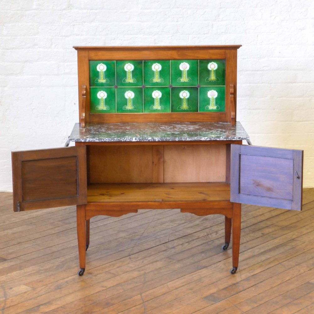 Edwardian Walnut Washstand View V
