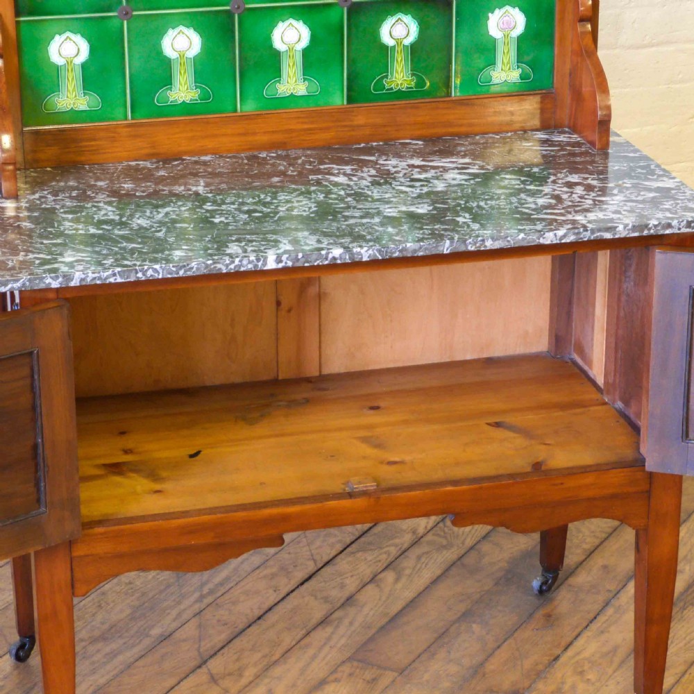 Edwardian Walnut Washstand View VI