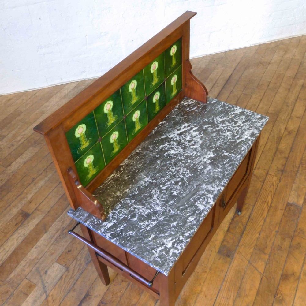 Edwardian Walnut Washstand View XI