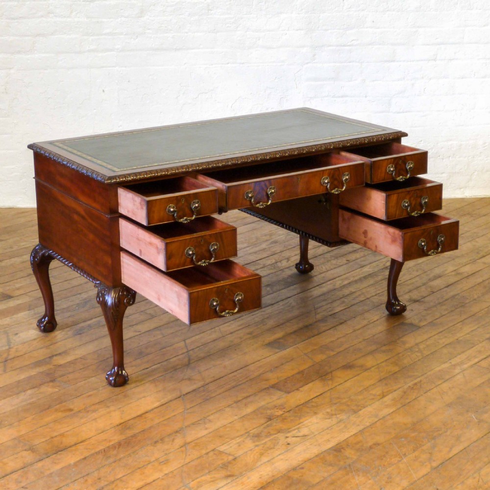 Chippendale Style Mahogany Writing Desk View II