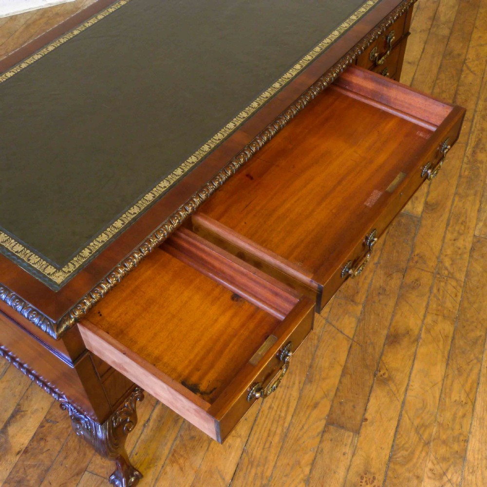 Chippendale Style Mahogany Writing Desk View III