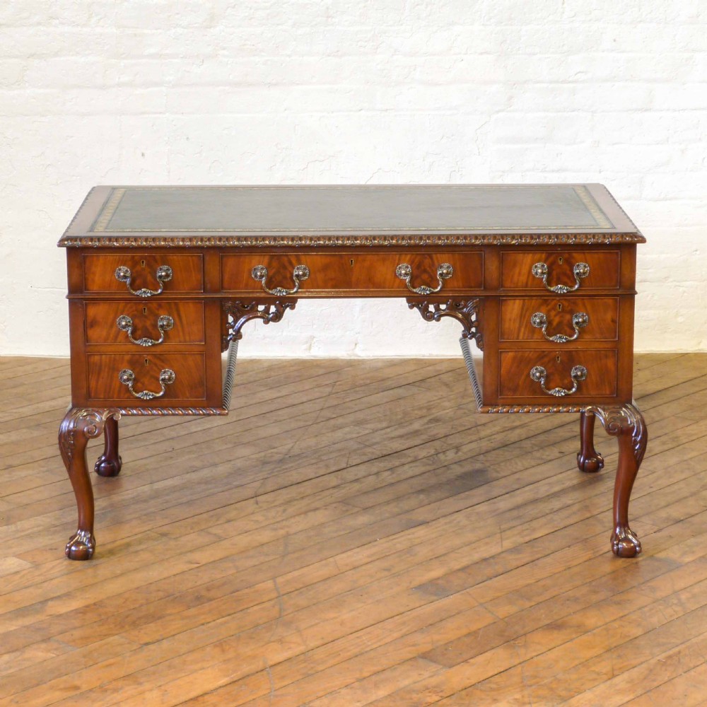 Chippendale Style Mahogany Writing Desk View VIII