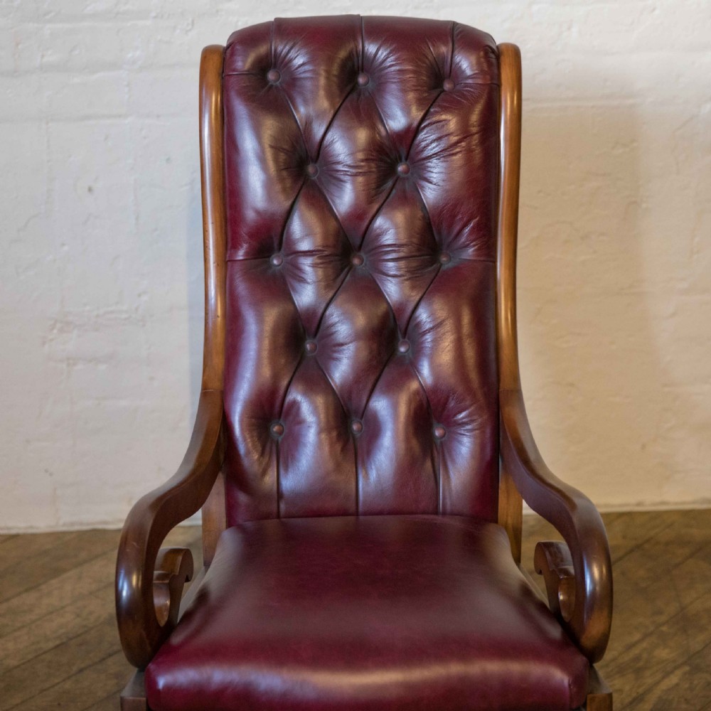 Victorian Mahogany Fish Tail Rocker View VI