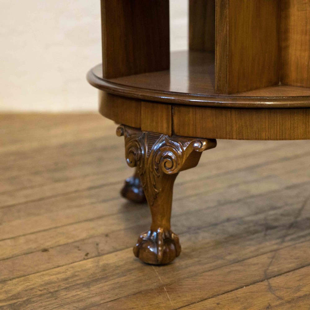 Burr Walnut Revolving Table View III
