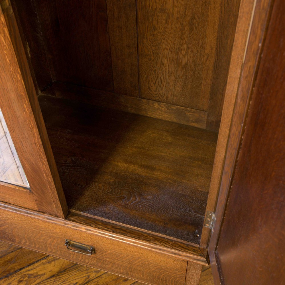 Edwardian Oak Wardrobe View VI