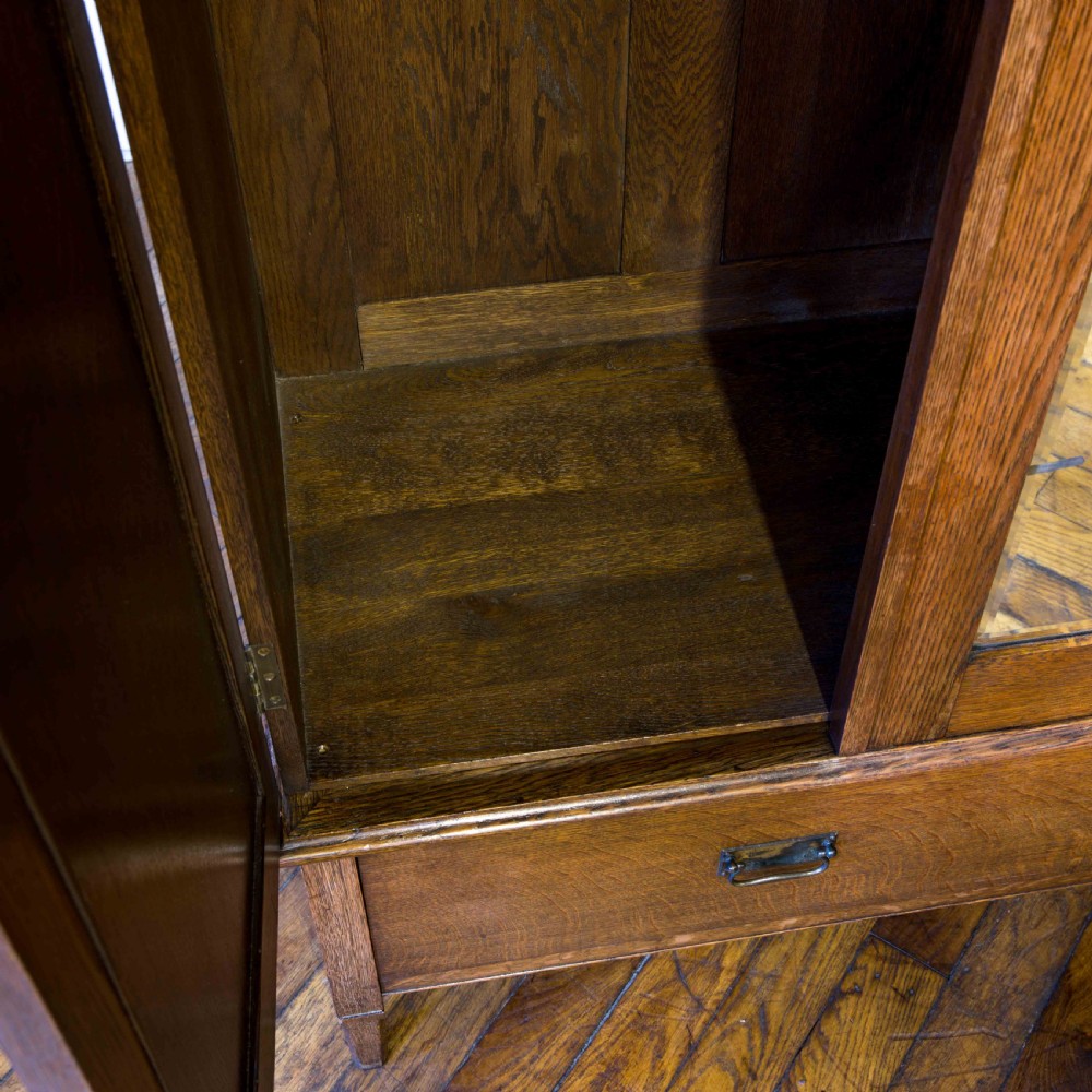 Edwardian Oak Wardrobe View VII