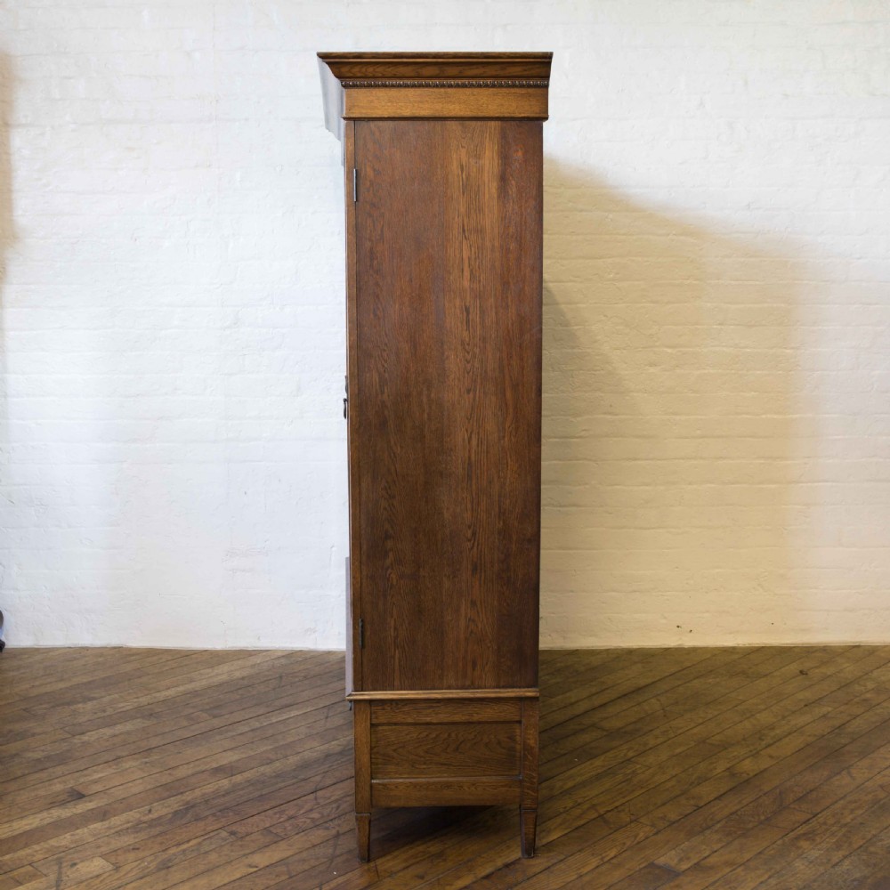Edwardian Oak Wardrobe View XII