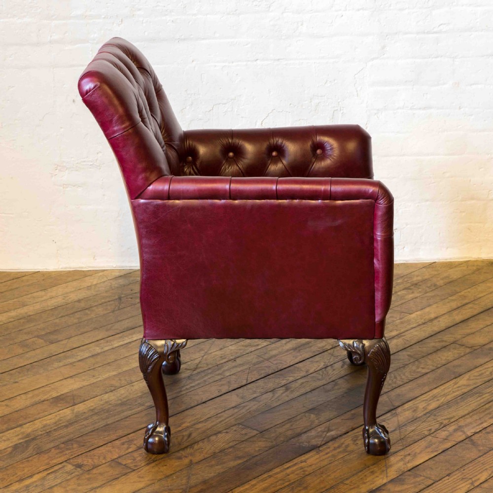 Victorian Gentleman's Library Armchair View II