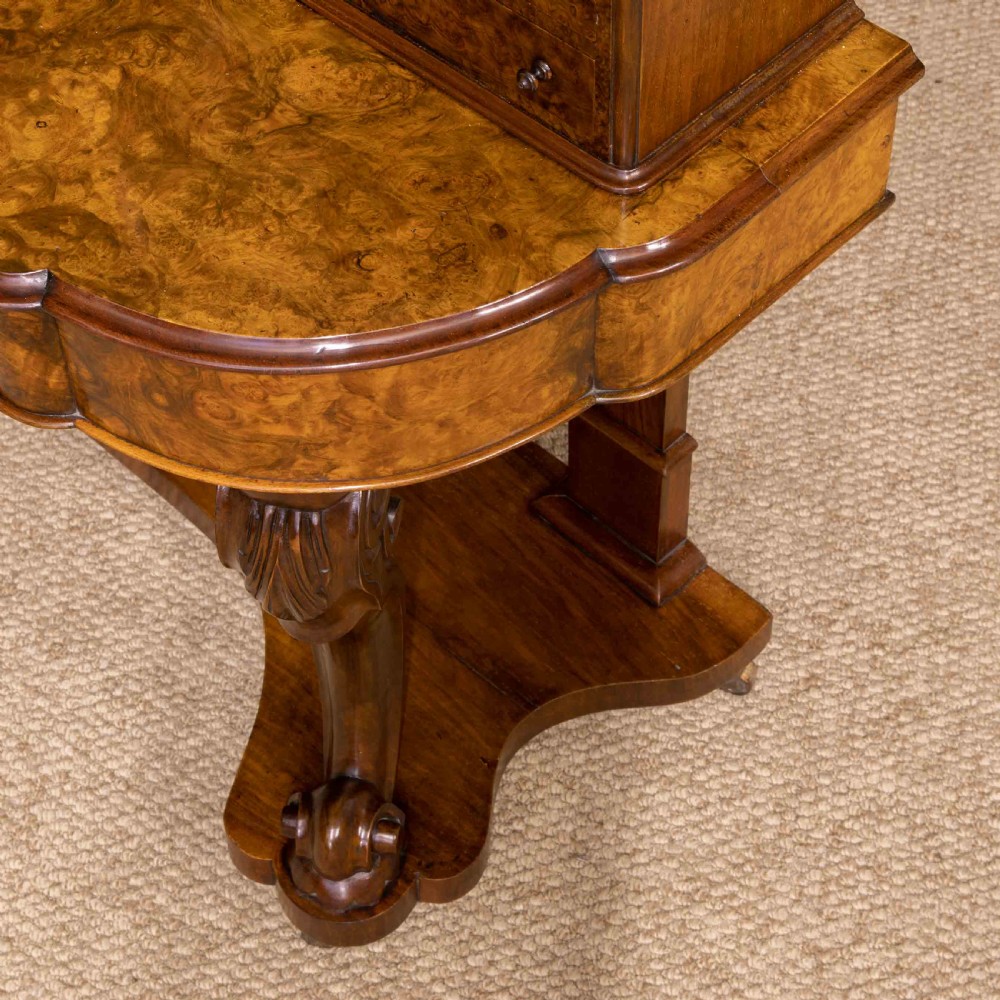 Victorian Burr Walnut Duchess Dressing Table View IX