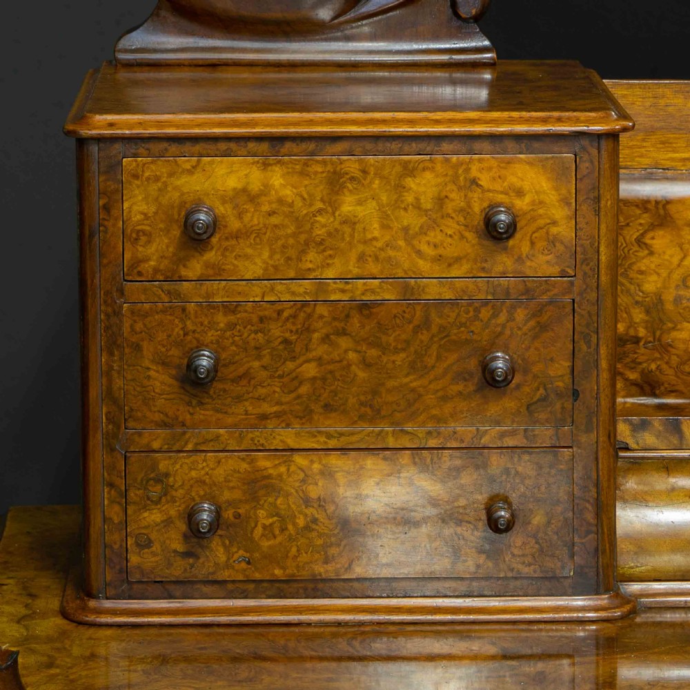 Victorian Burr Walnut Duchess Dressing Table View XVII