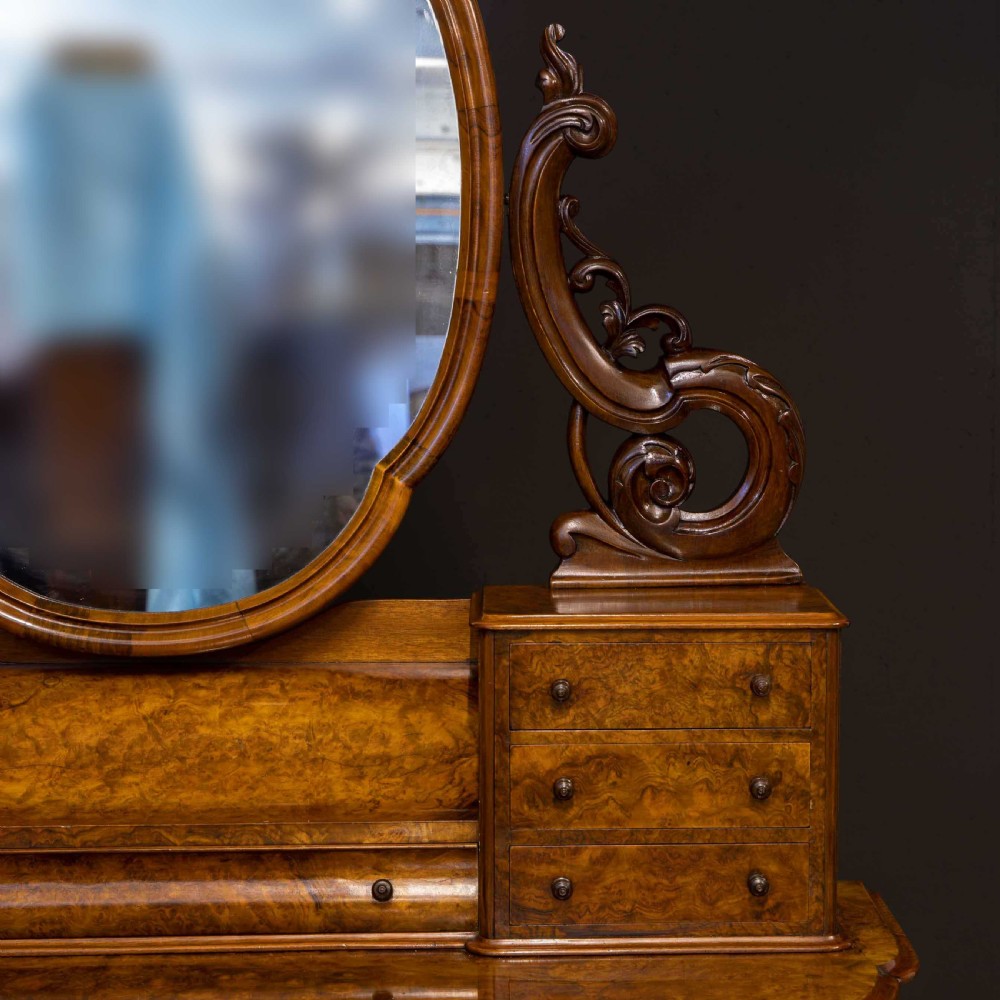 Victorian Burr Walnut Duchess Dressing Table View XIX