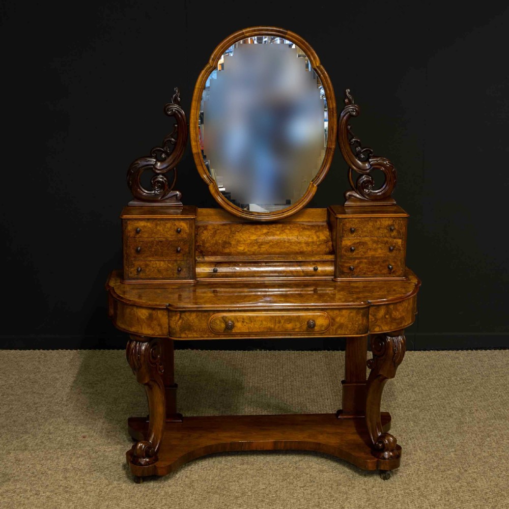 Victorian Burr Walnut Duchess Dressing Table View XX