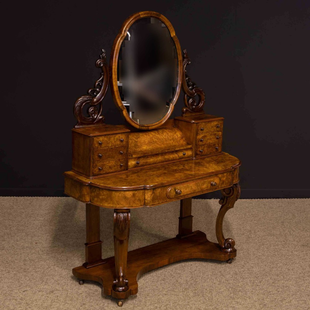 Victorian Burr Walnut Duchess Dressing Table View XXI