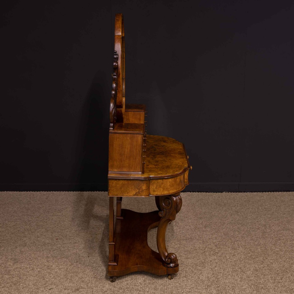 Victorian Burr Walnut Duchess Dressing Table View XXIII