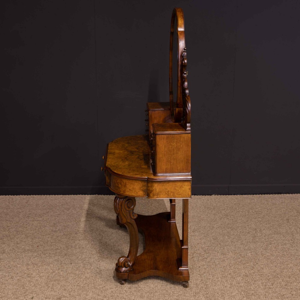 Victorian Burr Walnut Duchess Dressing Table View XXV