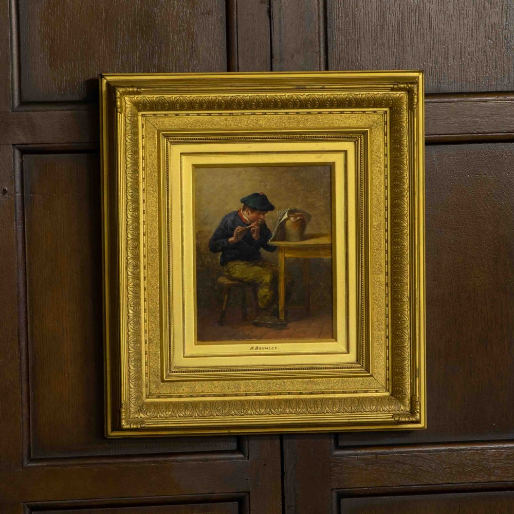 Victorian Oil on Canvas by William Bromley