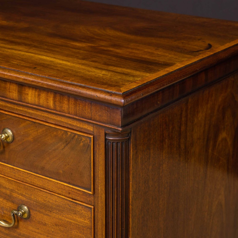 Small George 3rd Mahogany Chest of Drawers View X