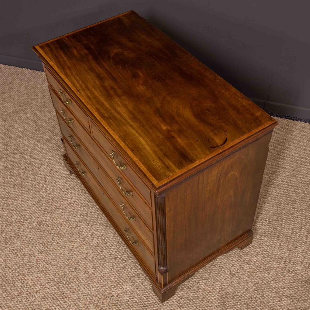 Small George 3rd Mahogany Chest of Drawers View XII
